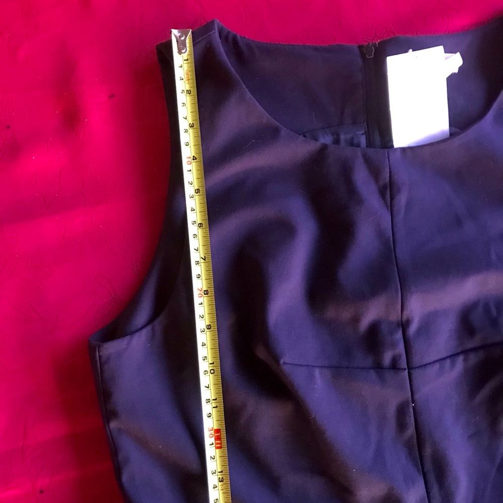 H&M Fit and Flare Navy Blue Lined Dress - Picture 13 of 13